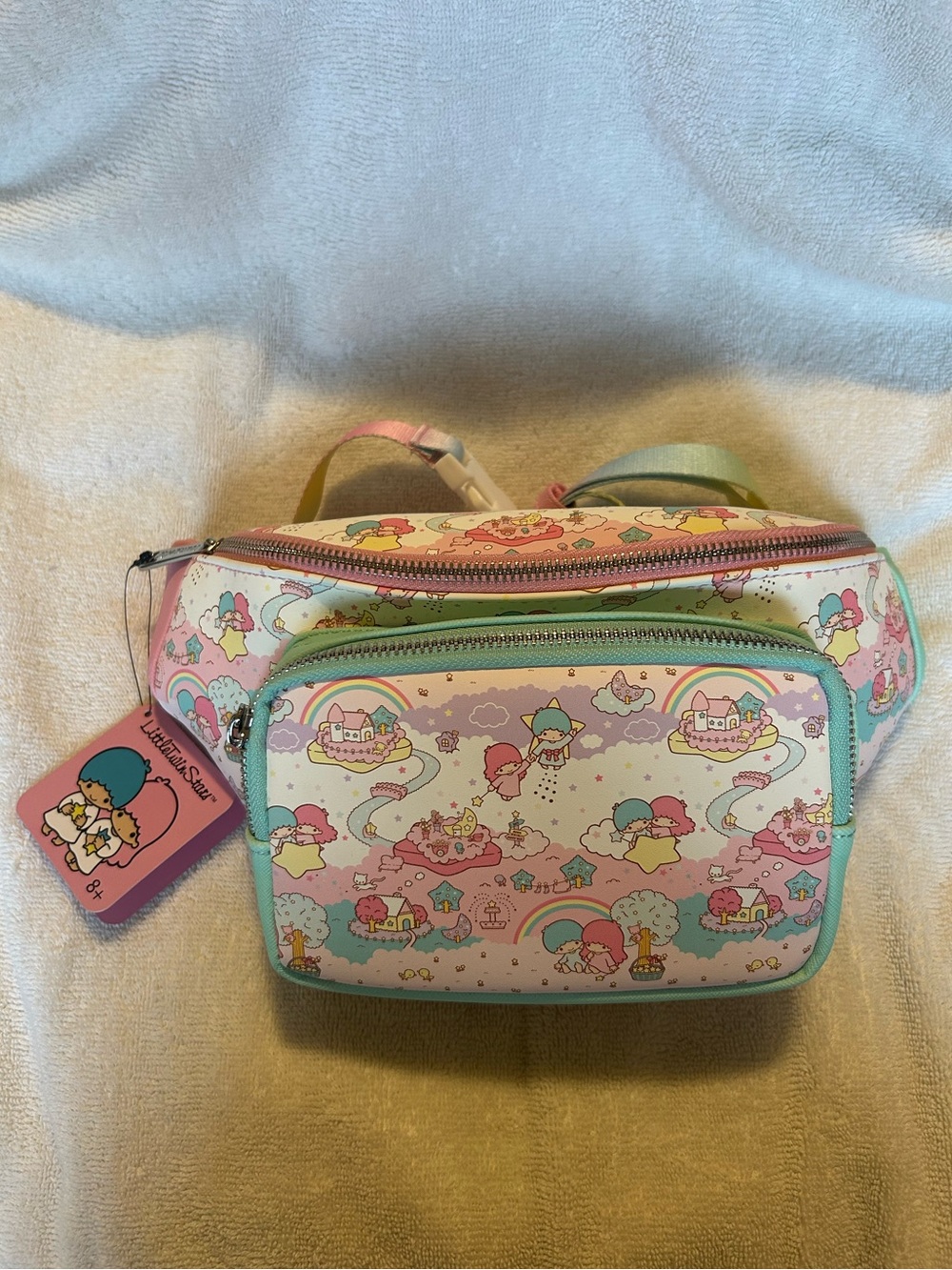 Loungefly Sanrio The Little Twin Stars Rainbow Fanny Pack/Waist Bag